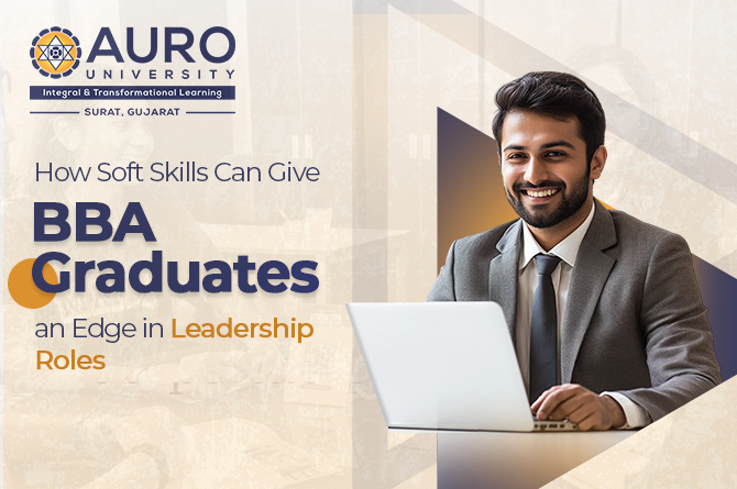 BBA student building leadership skills through soft skills training