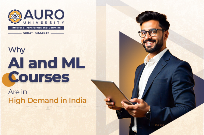 AI and ML program student attending a lecture